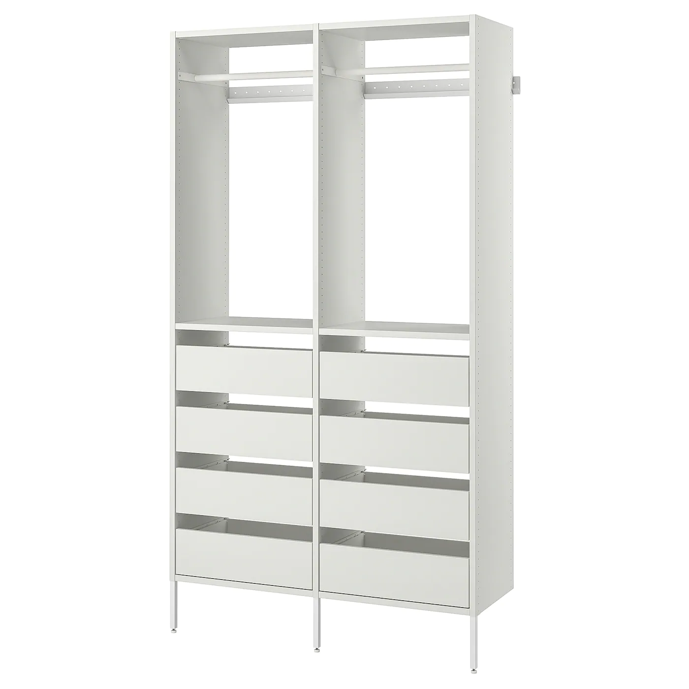 IKEA AURDAL Wardrobe Combination White 49 1/4x15 3/4x87 "