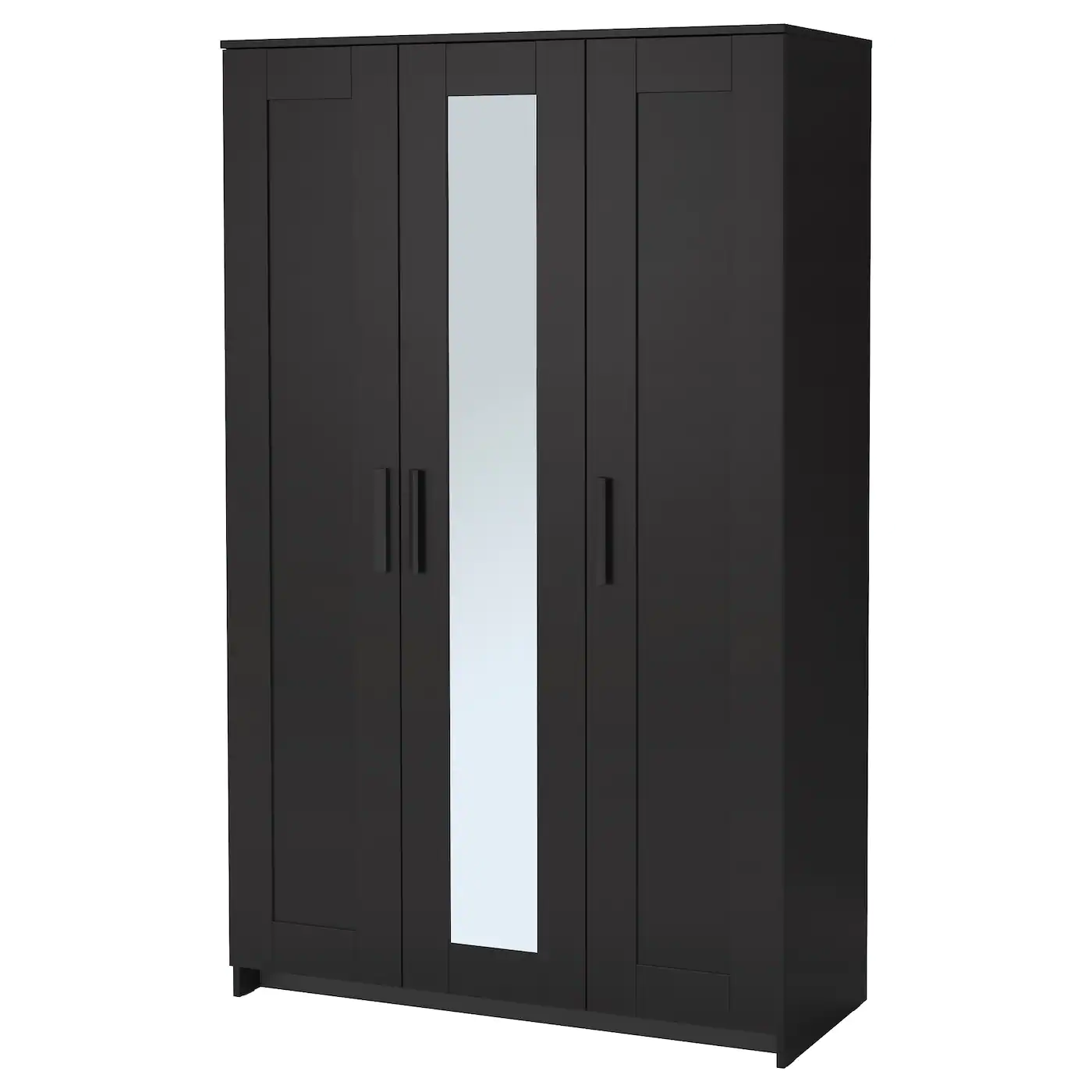 IKEA BRIMNES Wardrobe With 3 Doors Black 46x74 3/4 "