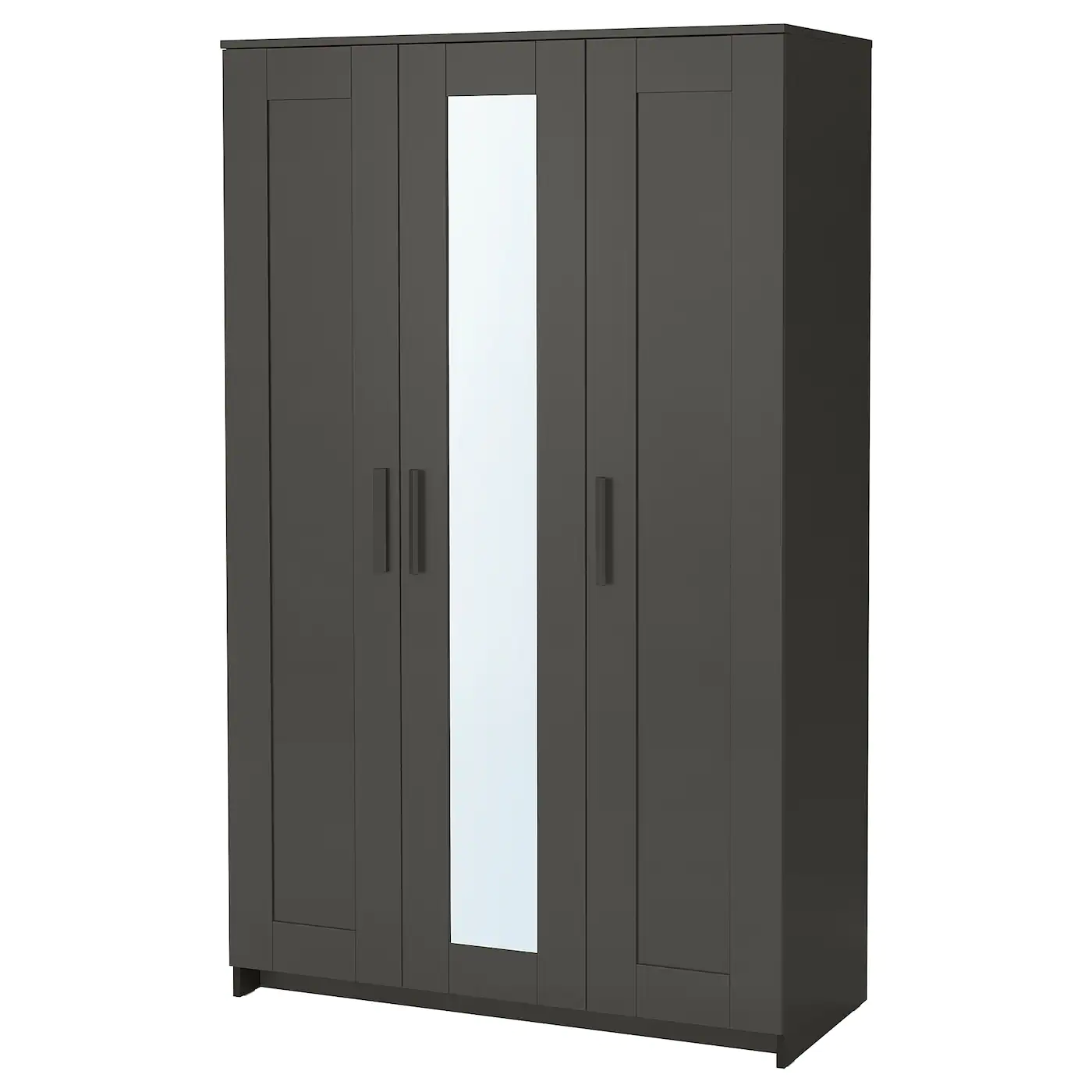 IKEA BRIMNES Wardrobe With 3 Doors Gray 46 1/8x74 3/4 "