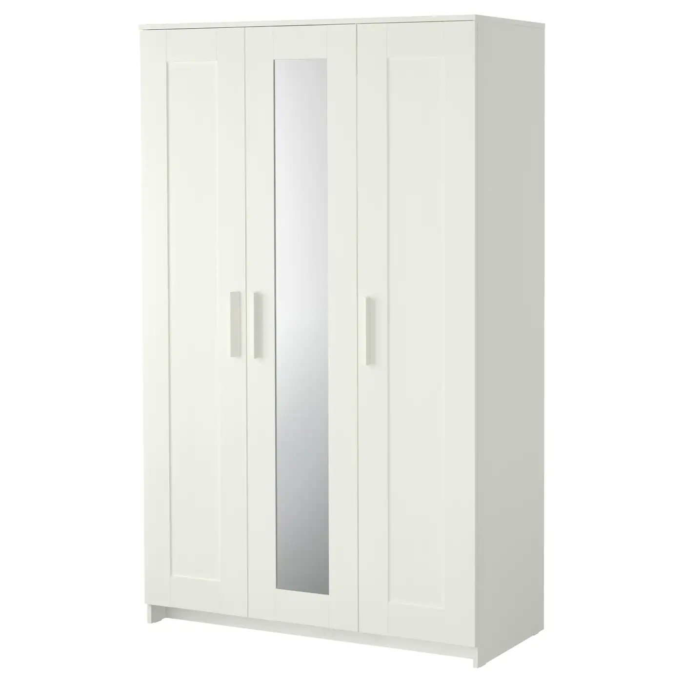 IKEA BRIMNES Wardrobe With 3 Doors White 46x74 3/4 "
