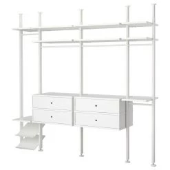 IKEA ELVARLI Wardrobe Combination White 103 1/8x20x87 1/4137 3/4 "
