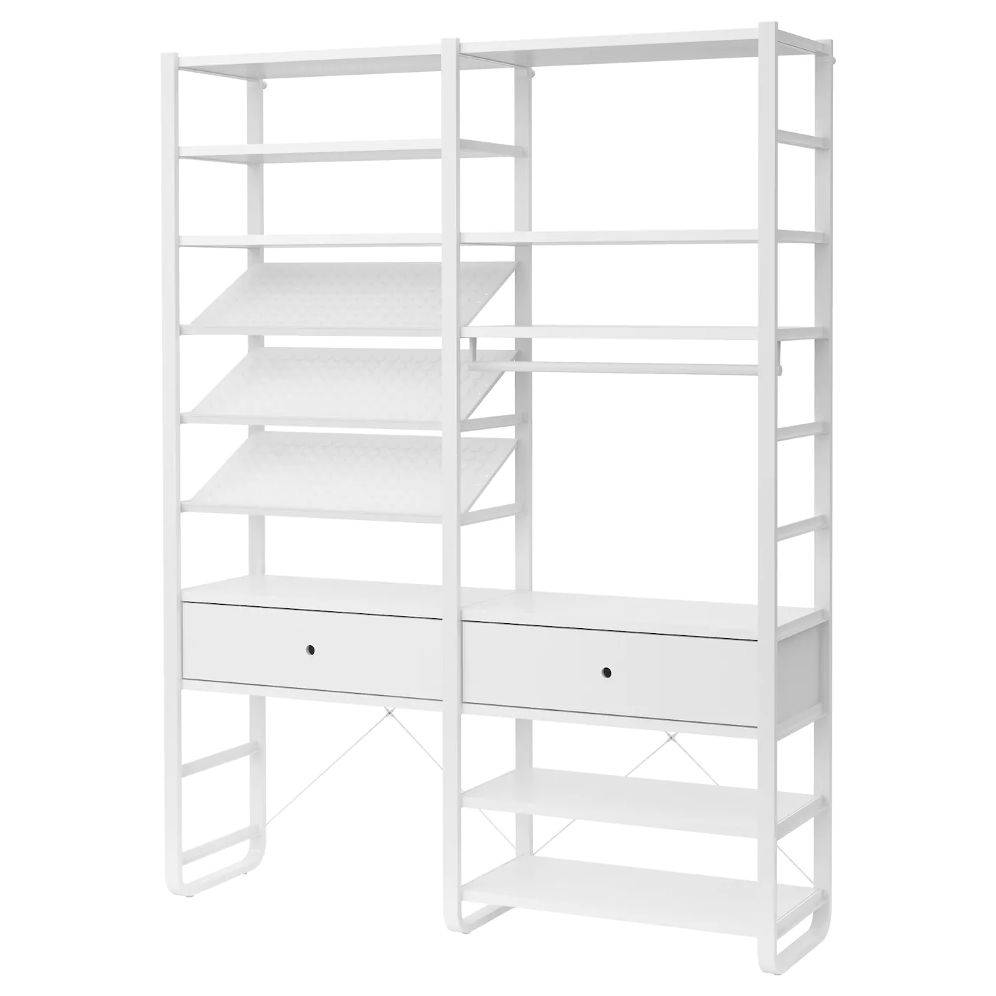 IKEA ELVARLI Wardrobe Combination White 64 7/8x15 3/4x85 "