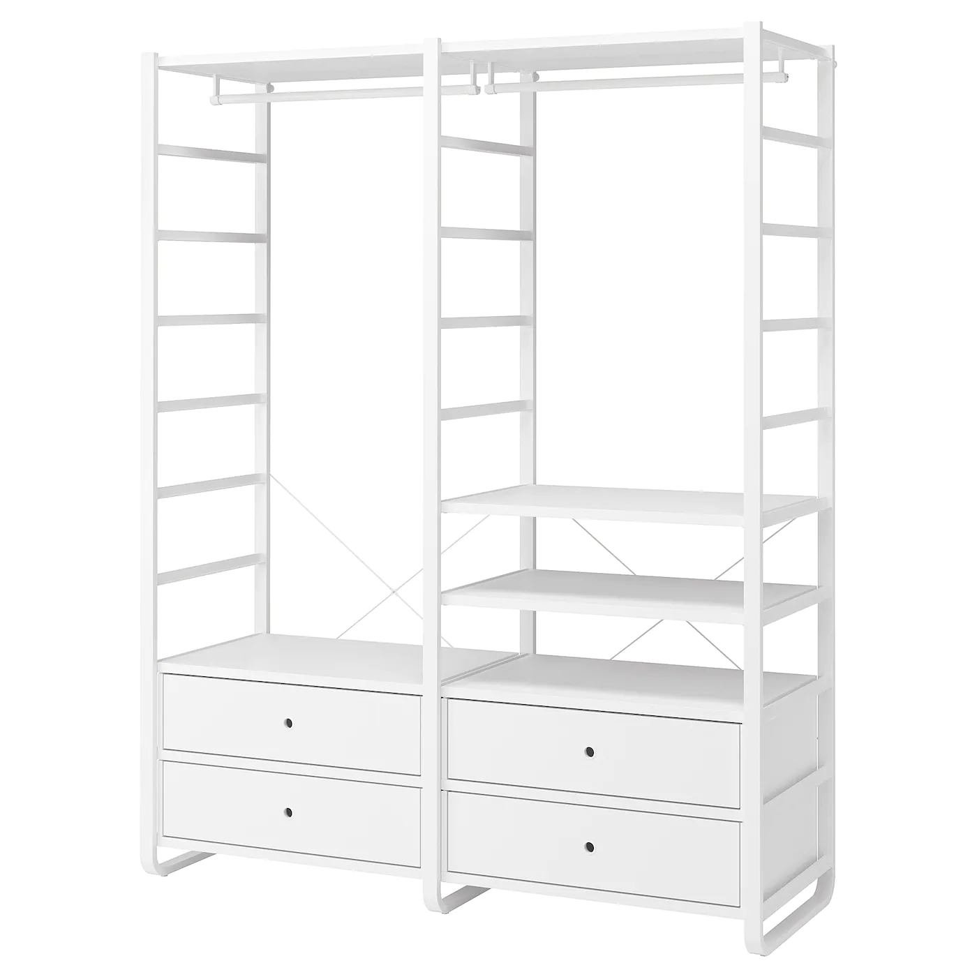 IKEA ELVARLI Wardrobe Combination White 64 7/8x21 5/8x85 "