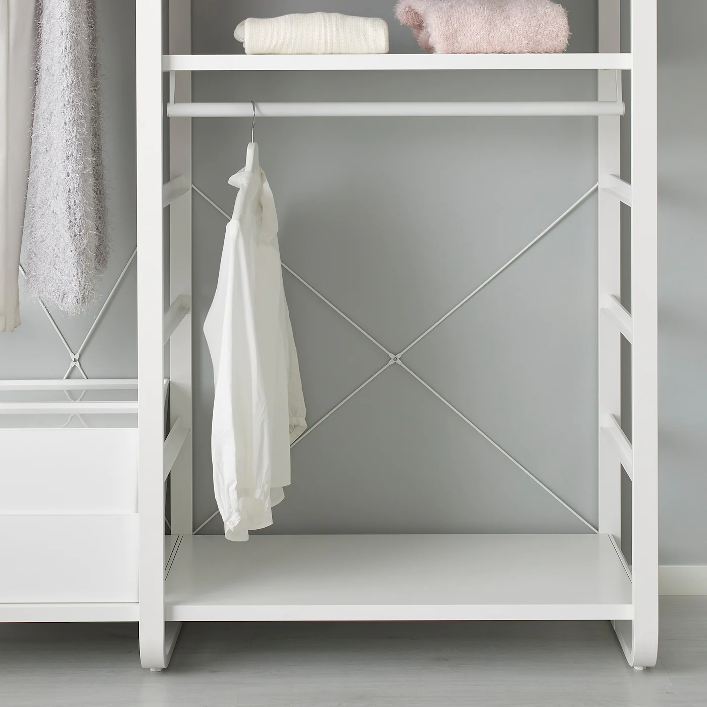 IKEA ELVARLI Wardrobe Combination White 49 1/8x21 5/8x85 " 5 IKEA ELVARLI Wardrobe Combination White 49 1/8x21 5/8x85 " - Image 3