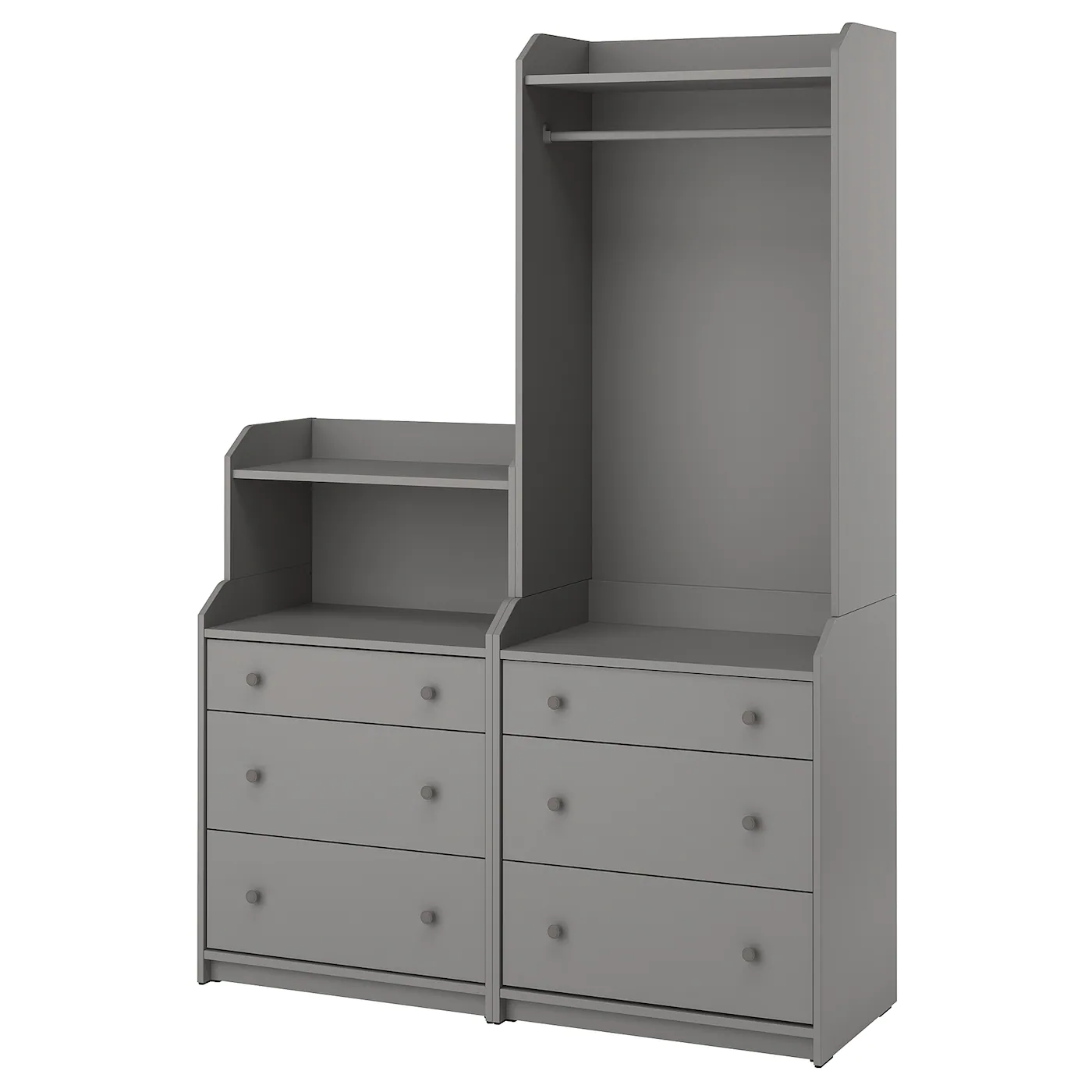 IKEA HAUGA Storage Combination Gray 55 1/8x78 3/8 "