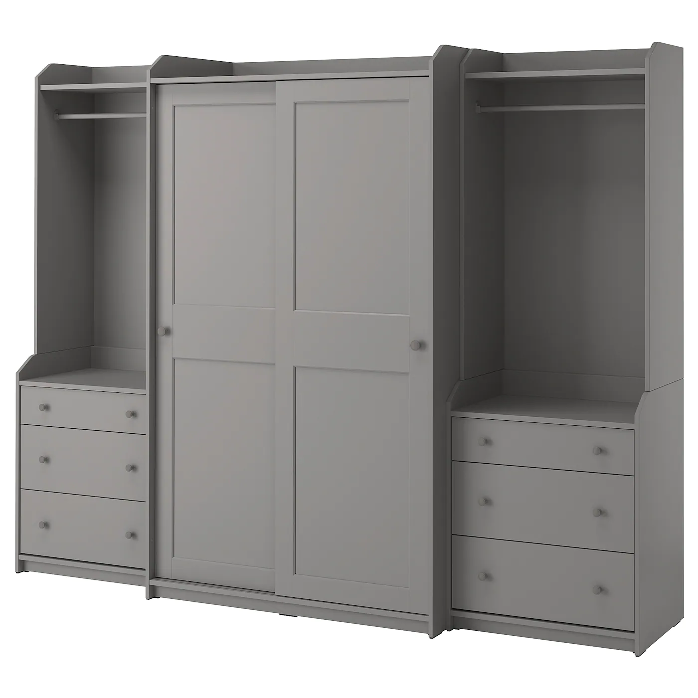 IKEA HAUGA Wardrobe Combination Gray 101 5/8x21 5/8x78 3/8 "