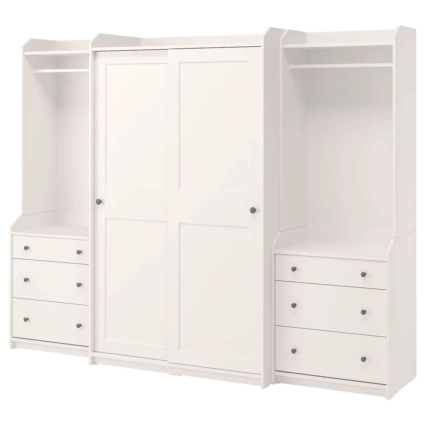 IKEA HAUGA Wardrobe Combination White 101 5/8x21 5/8x78 3/8 "