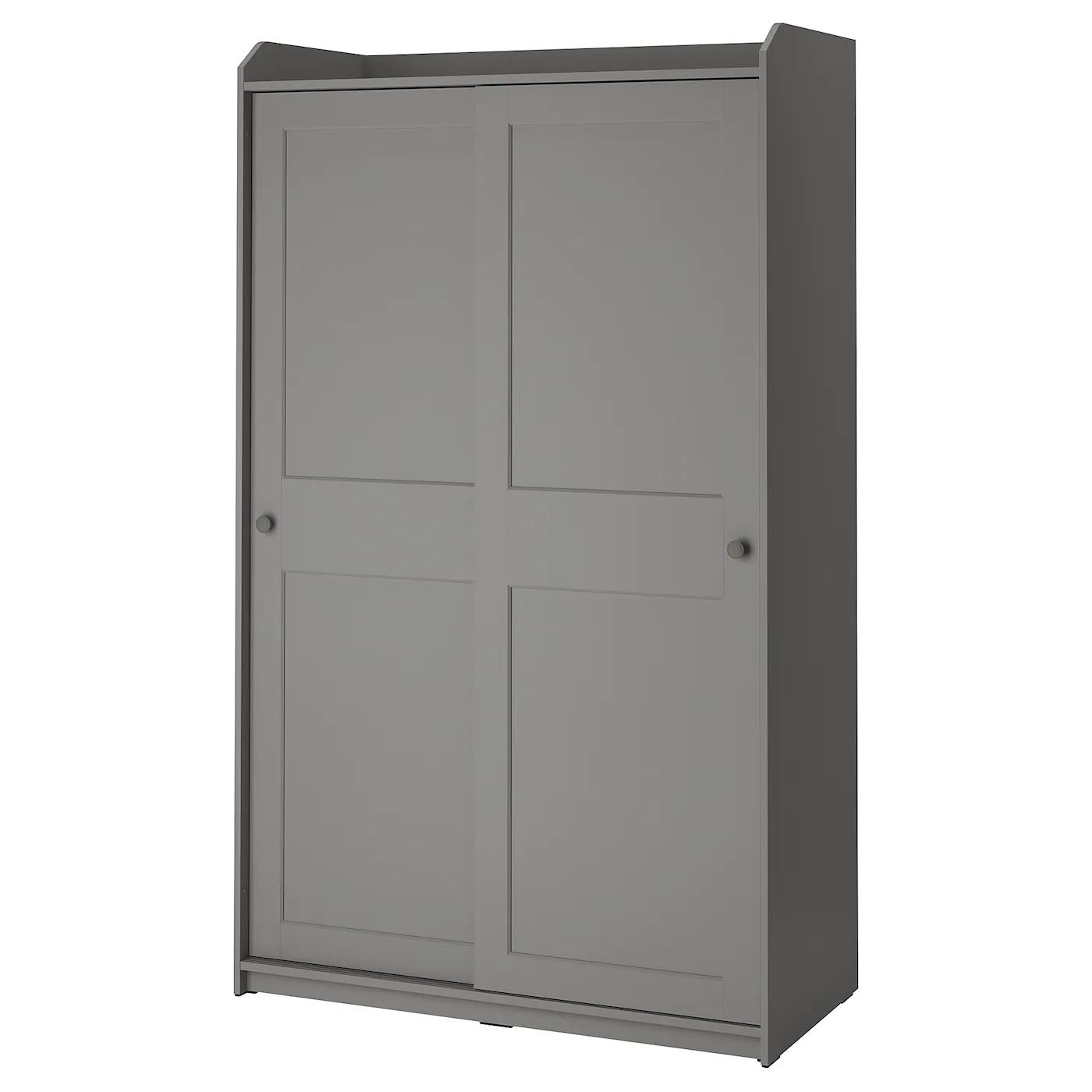 IKEA HAUGA Wardrobe With Sliding Doors Gray 46 1/2x21 5/8x78 3/8 "