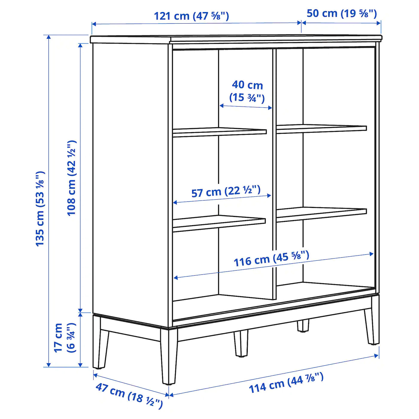 IKEA IDANÄS Cabinet With Bifolding Doors White 47 5/8x53 1/8 " 10 IKEA IDANÄS Cabinet With Bifolding Doors White 47 5/8x53 1/8 " - Image 8