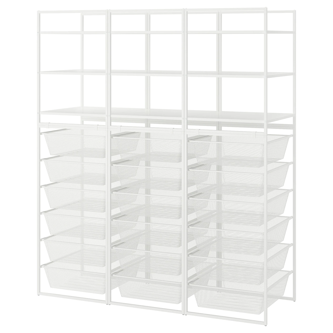IKEA JONAXEL Open Storage Combination White 58 1/4x20 1/8x68 1/8 "