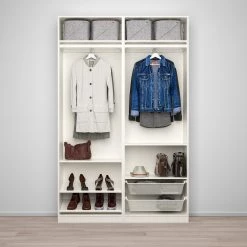 IKEA PAX / AULI Wardrobe Combination White/mirror Glass 59x17 3/8x93 1/8 " 5 IKEA PAX / AULI Wardrobe Combination White/mirror Glass 59x17 3/8x93 1/8 " -Ikea Armoi outlet store pax auli wardrobe combination white mirror glass 0800912 pe768062 s5