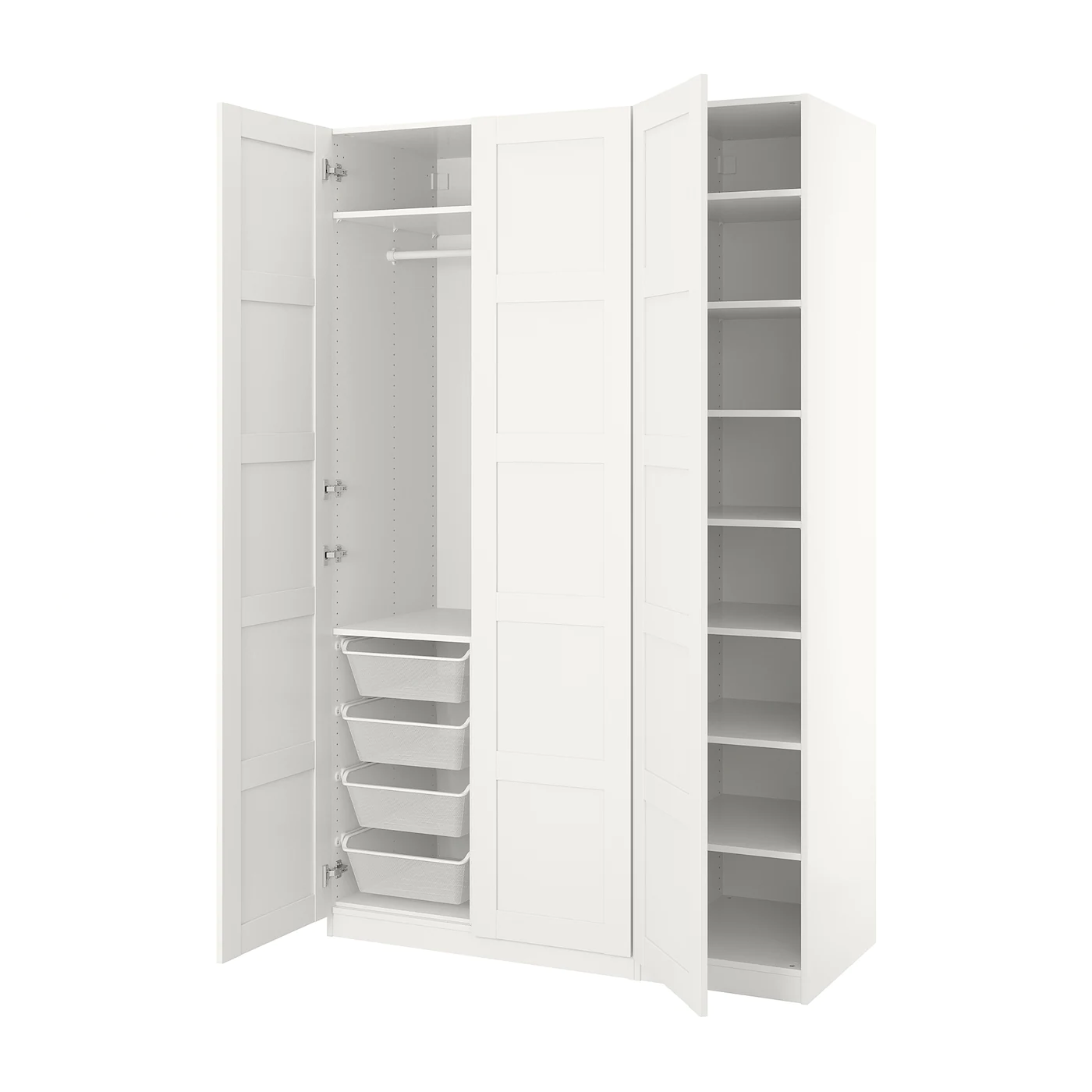 IKEA PAX / BERGSBO Wardrobe White 59x23 5/8x93 1/8 "