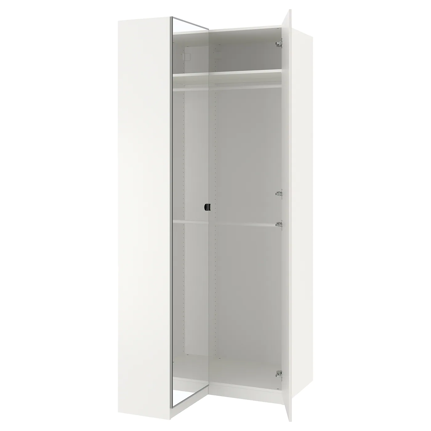 IKEA PAX Corner Wardrobe White/Fardal Vikedal 43 1/2/34 5/8x93 1/8 "