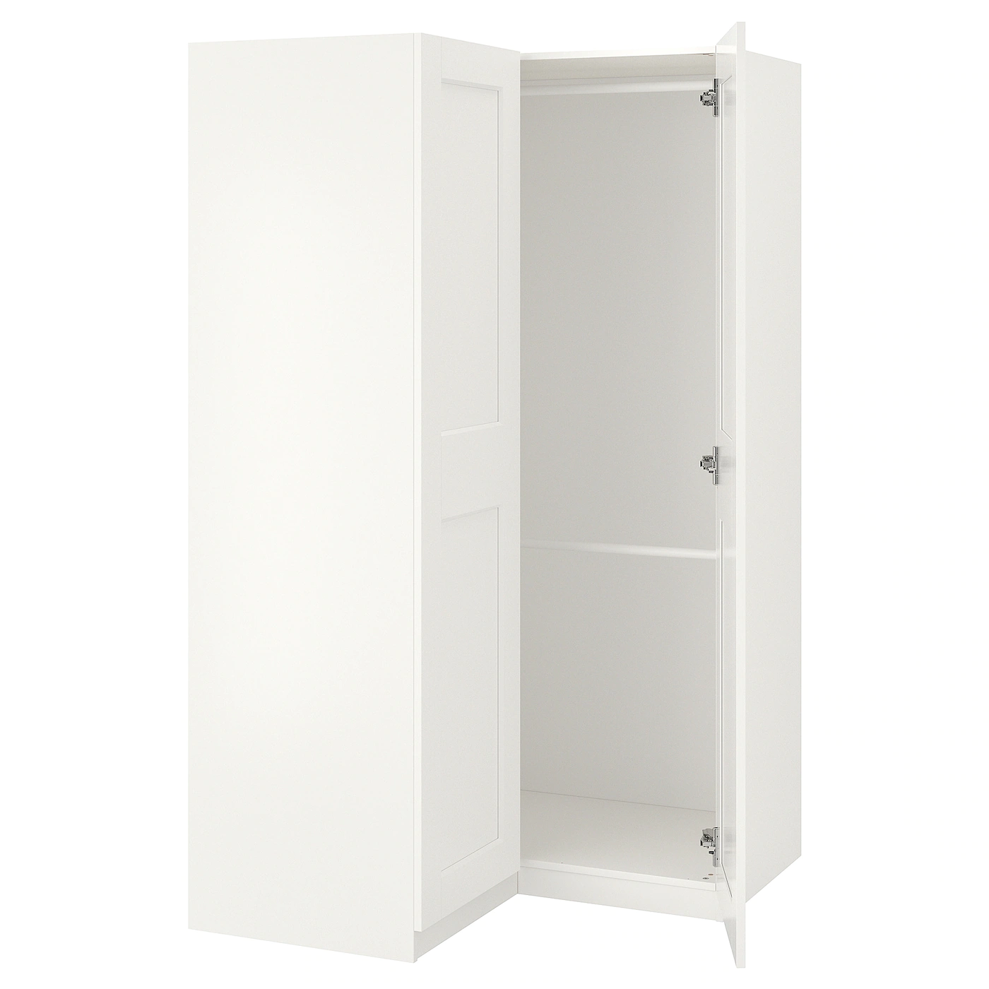 IKEA PAX Corner Wardrobe White/Grimo White 43 1/2/43 1/2x79 1/4 "