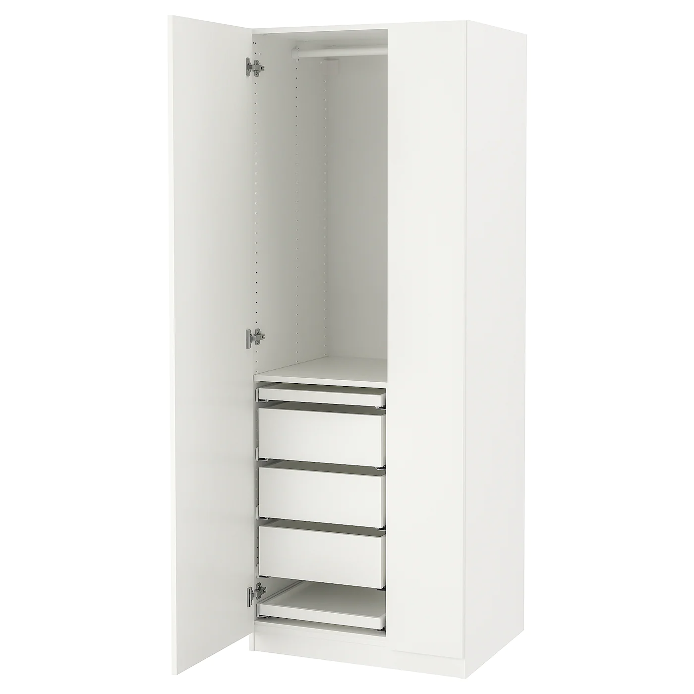 IKEA PAX / FORSAND Wardrobe Combination White 29 1/2x23 5/8x79 1/4 " -Ikea Armoi outlet store pax forsand wardrobe combination white 1085524 pe860133 s5