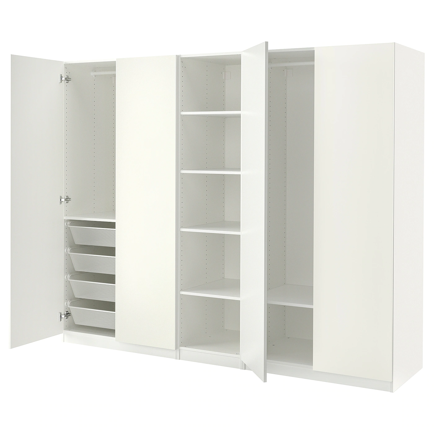IKEA PAX / FORSAND Wardrobe White 98 3/8x23 5/8x79 1/4 "