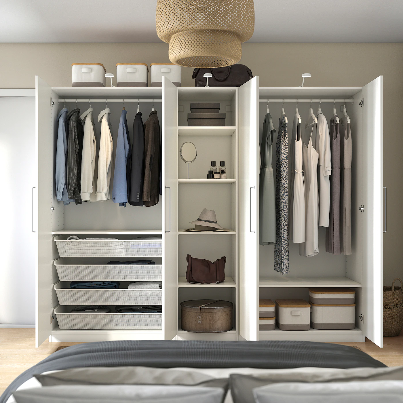 IKEA PAX / FORSAND Wardrobe White 98 3/8x23 5/8x79 1/4 " 5 IKEA PAX / FORSAND Wardrobe White 98 3/8x23 5/8x79 1/4 " - Image 3