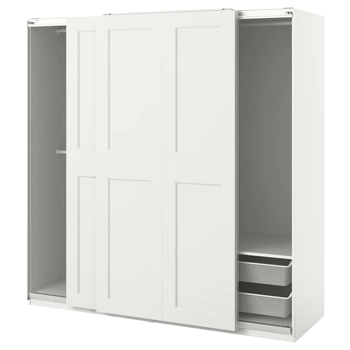 IKEA PAX / GRIMO Wardrobe Combination White 78 3/4x26x79 1/4 " -Ikea Armoi outlet store pax grimo wardrobe combination white 0978040 pe813996 s5