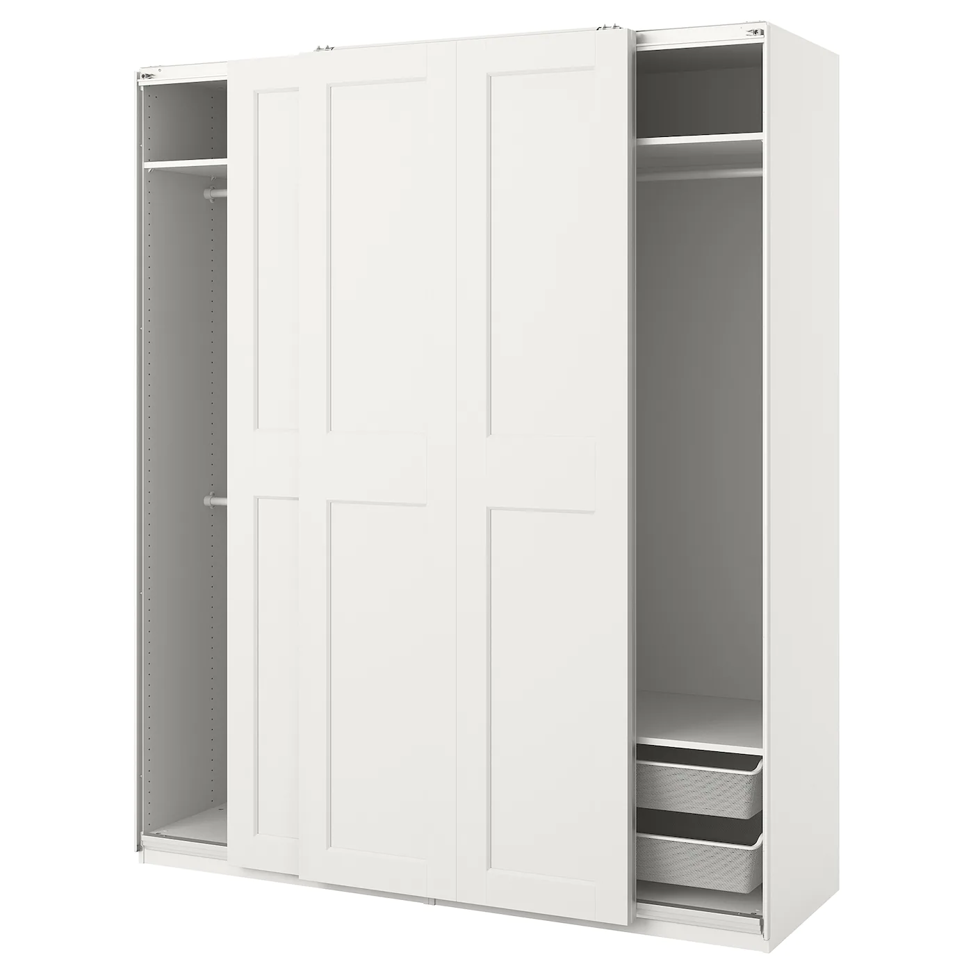 IKEA PAX / GRIMO Wardrobe Combination White 78 3/4x26x93 1/8 " -Ikea Armoi outlet store pax grimo wardrobe combination white 0978041 pe813995 s5