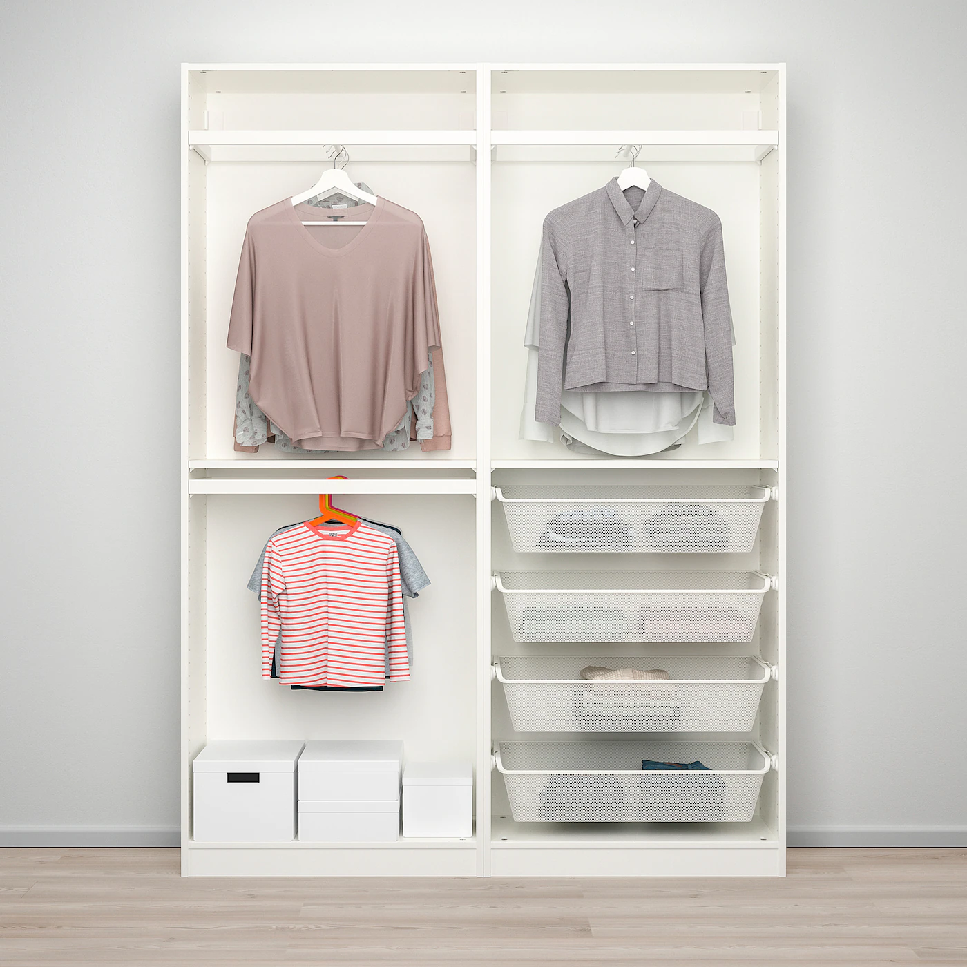 IKEA PAX / HASVIK Wardrobe Combination White 59x17 3/8x79 1/4 " 5 IKEA PAX / HASVIK Wardrobe Combination White 59x17 3/8x79 1/4 " - Image 3