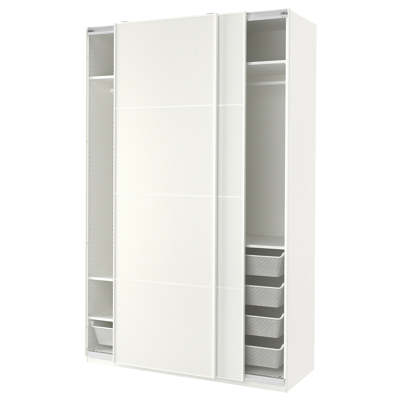IKEA PAX / MEHAMN Wardrobe White 59x26x93 1/8 " -Ikea Armoi outlet store pax mehamn wardrobe white 1080333 pe857971 s5