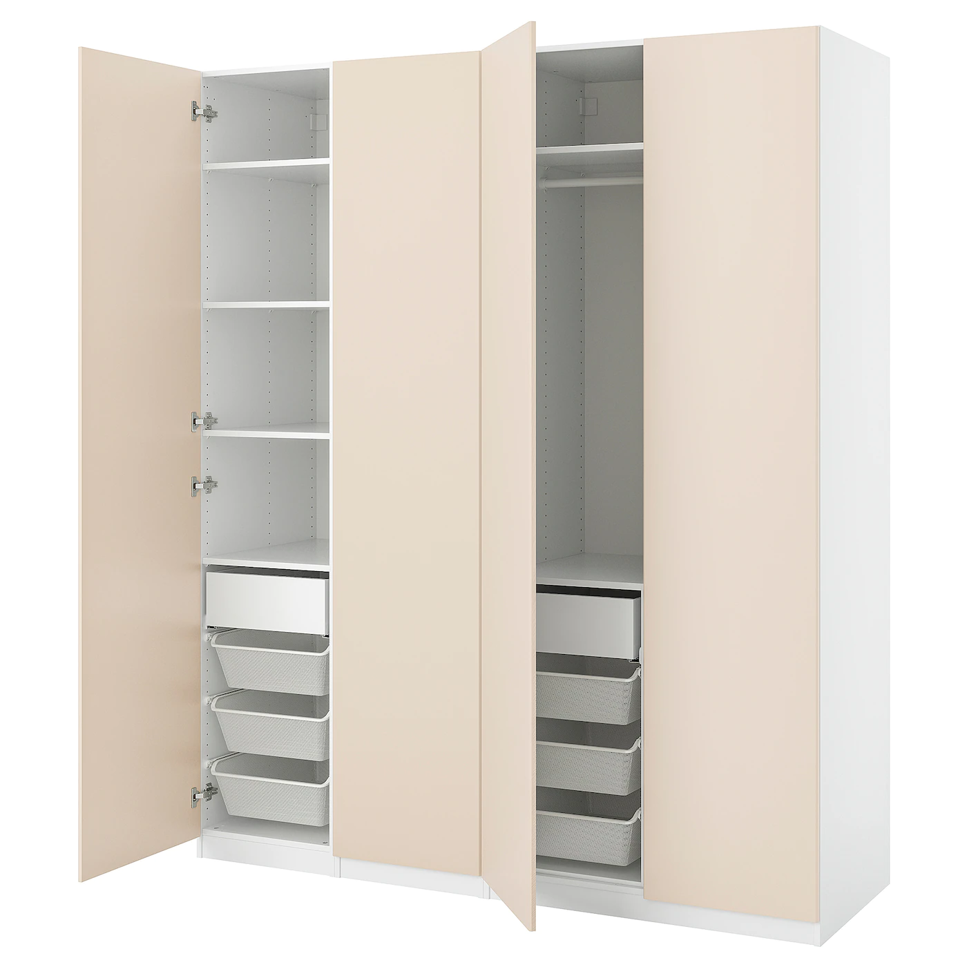 IKEA PAX / REINSVOLL Wardrobe Combination Graybeige 78 3/4x23 5/8x93 1/8 "