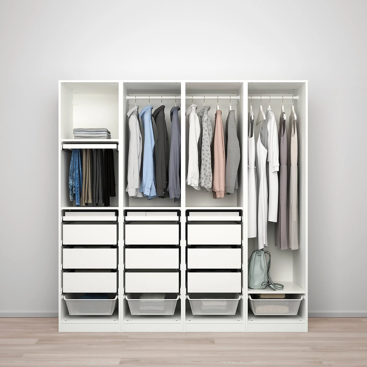 IKEA PAX / REINSVOLL Wardrobe Combination White/graybeige 78 3/4x23 5/8x79 1/4 " 5 IKEA PAX / REINSVOLL Wardrobe Combination White/graybeige 78 3/4x23 5/8x79 1/4 " - Image 3