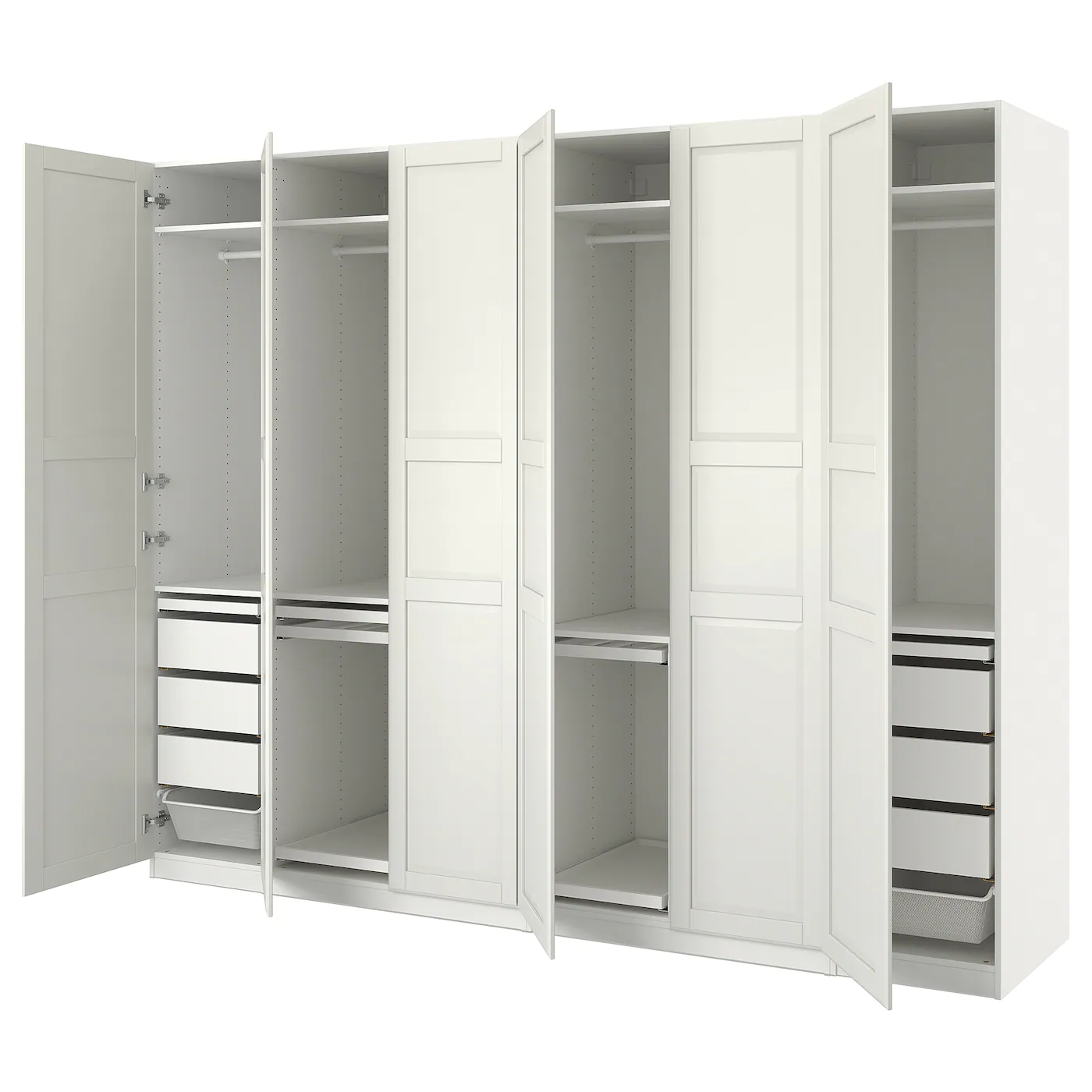IKEA PAX / TYSSEDAL Wardrobe Combination White/white 118 1/8x23 5/8x93 1/8 " -Ikea Armoi outlet store pax tyssedal wardrobe combination white white 1080127 pe857885 s5
