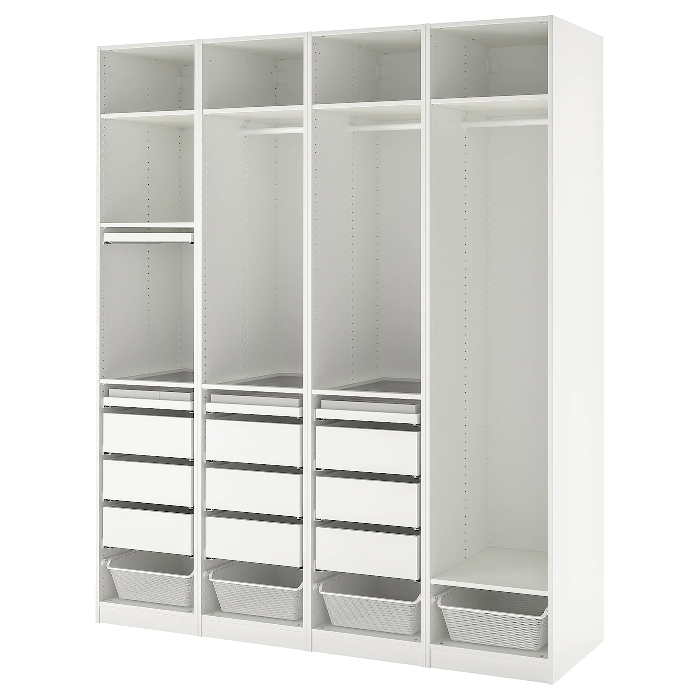IKEA PAX Wardrobe Combination White 78 3/4x22 7/8x93 1/8 " -Ikea Armoi outlet store pax wardrobe combination white 0816526 pe773513 s5