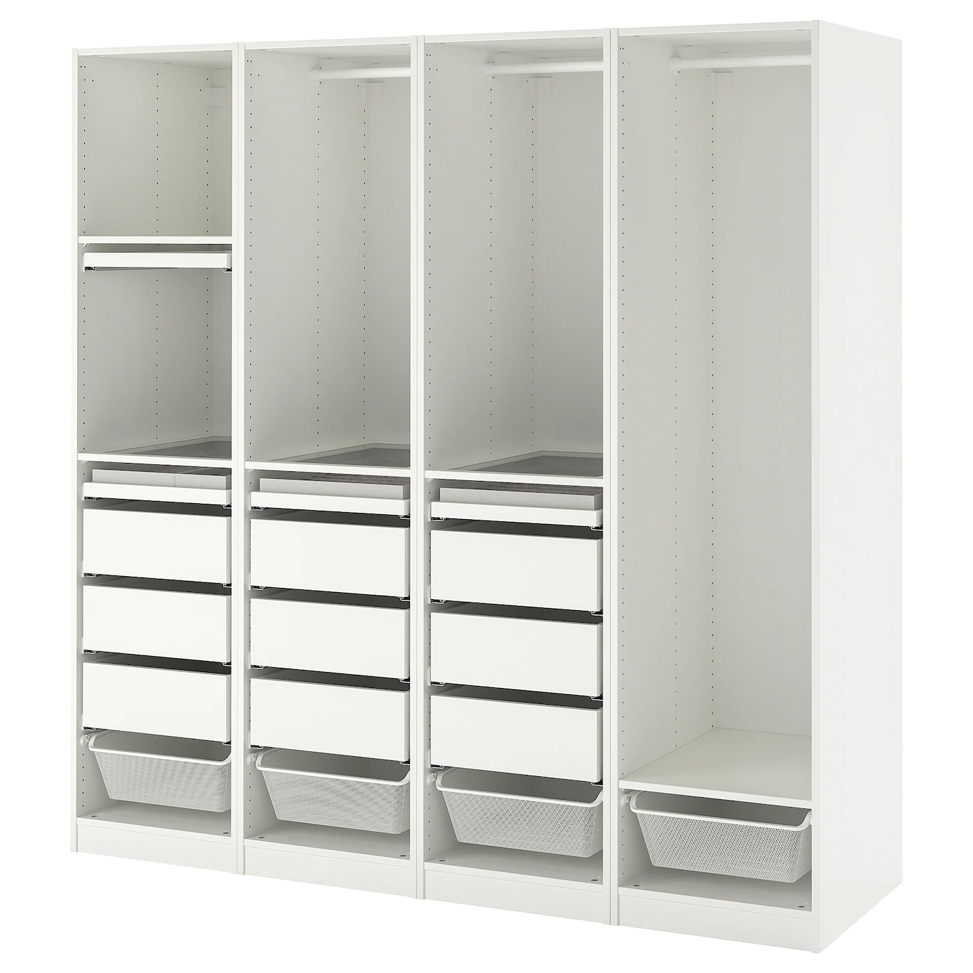 IKEA PAX Wardrobe Combination White 78 3/4x22 7/8x79 1/4 " -Ikea Armoi outlet store pax wardrobe combination white 0829847 pe776771 s5