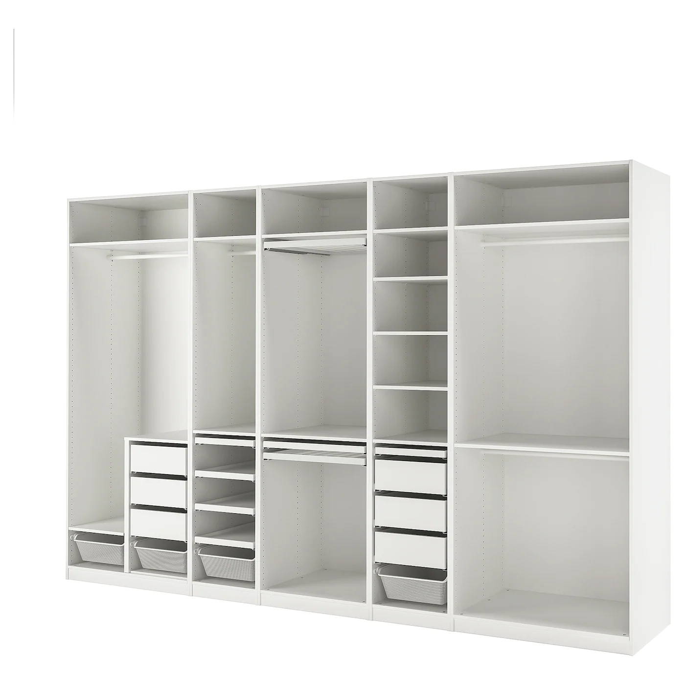 IKEA PAX Wardrobe Combination White 147 5/8x22 7/8x93 1/8 " -Ikea Armoi outlet store pax wardrobe combination white 0988427 pe818106 s5