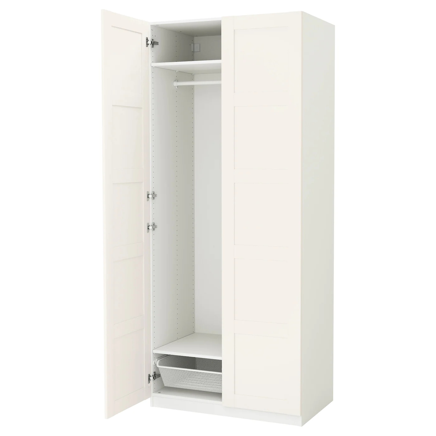 IKEA PAX Wardrobe White/Bergsbo White 39 3/8x23 5/8x93 1/8 "