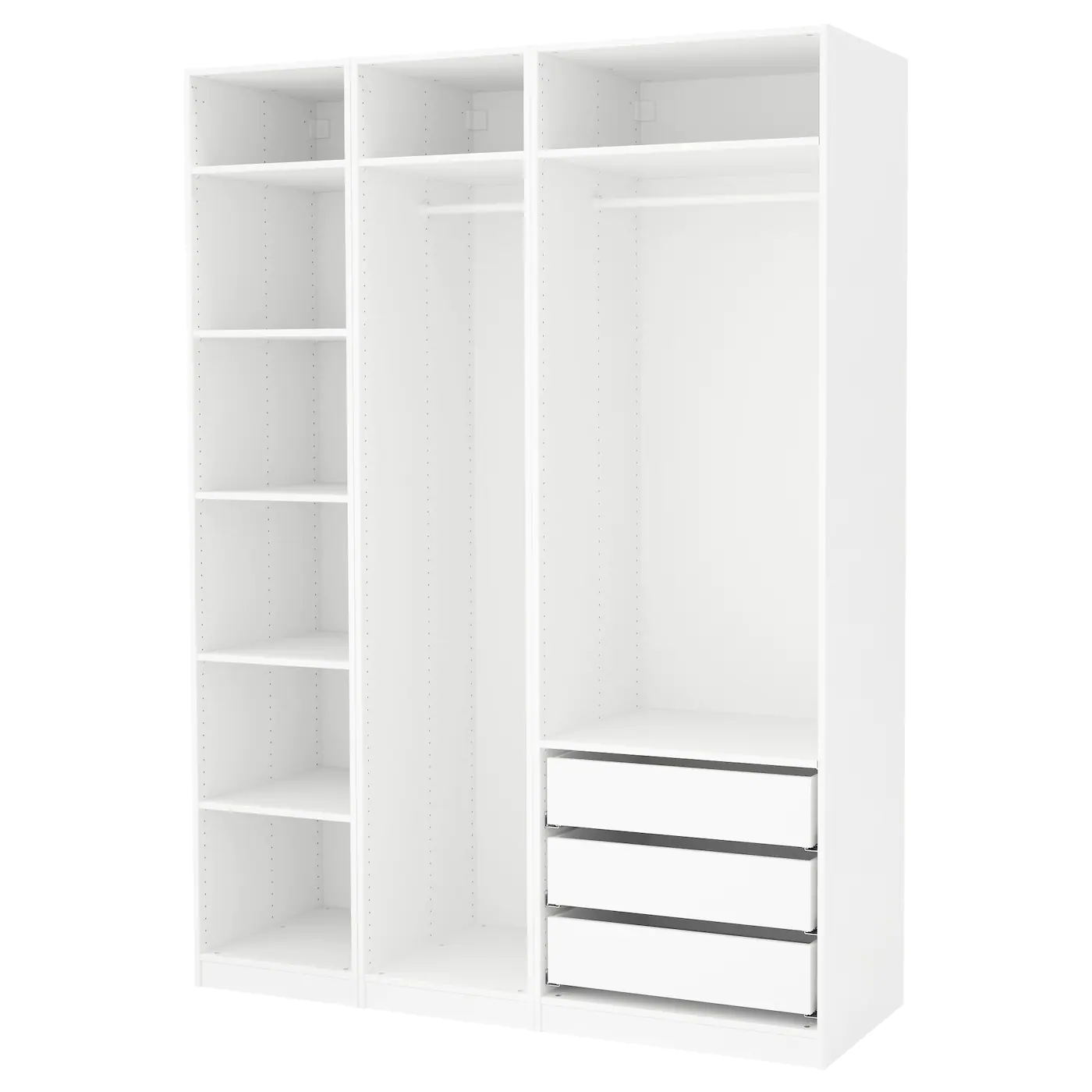 IKEA PAX Wardrobe White 68 7/8x22 7/8x93 1/8 "