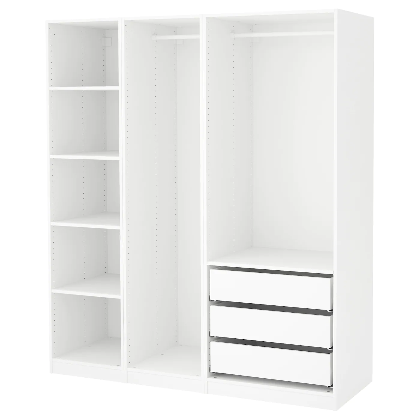 IKEA PAX Wardrobe White 68 7/8x22 7/8x79 1/4 "