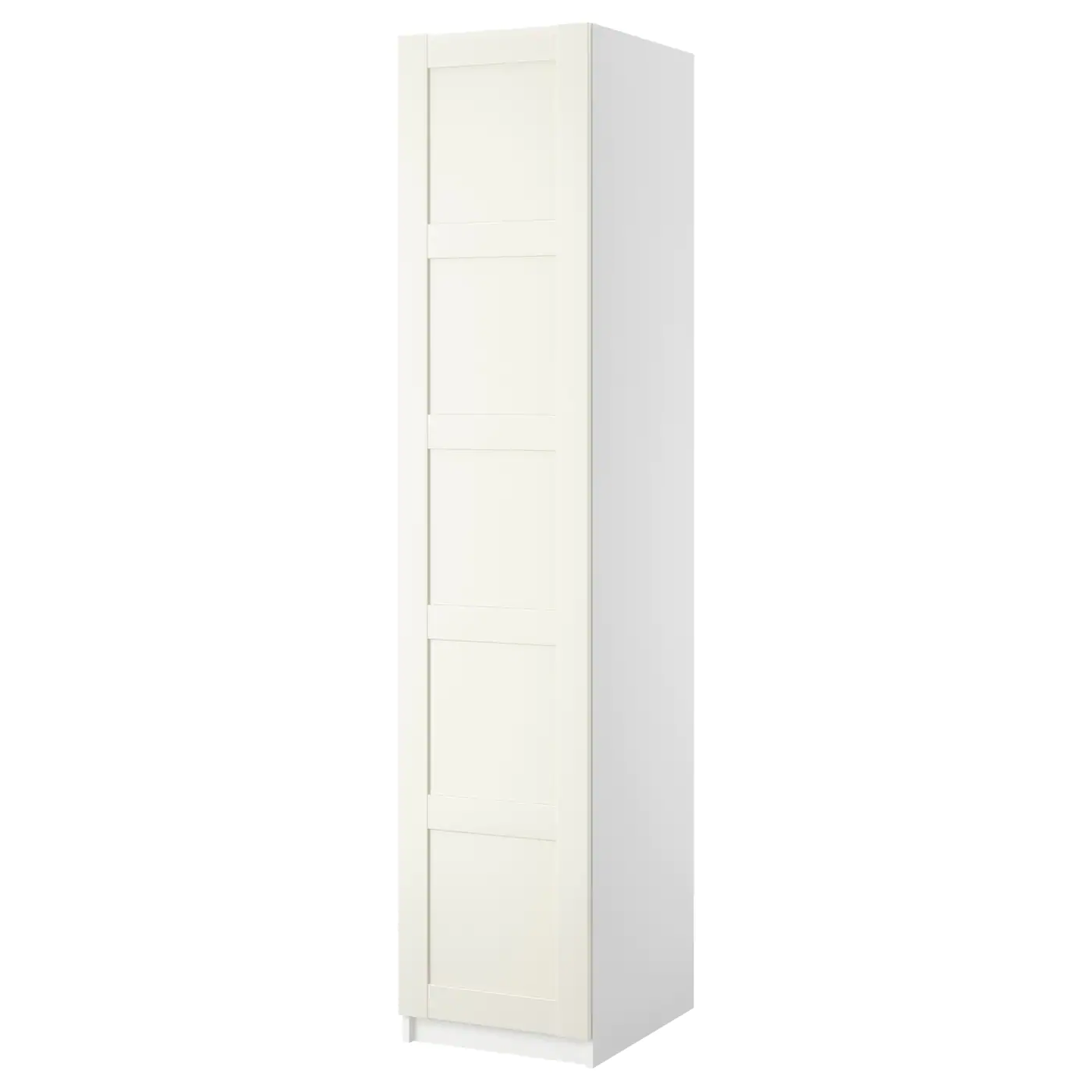 IKEA PAX Wardrobe With 1 Door White/Bergsbo White 19 5/8x23 5/8x79 1/4 "