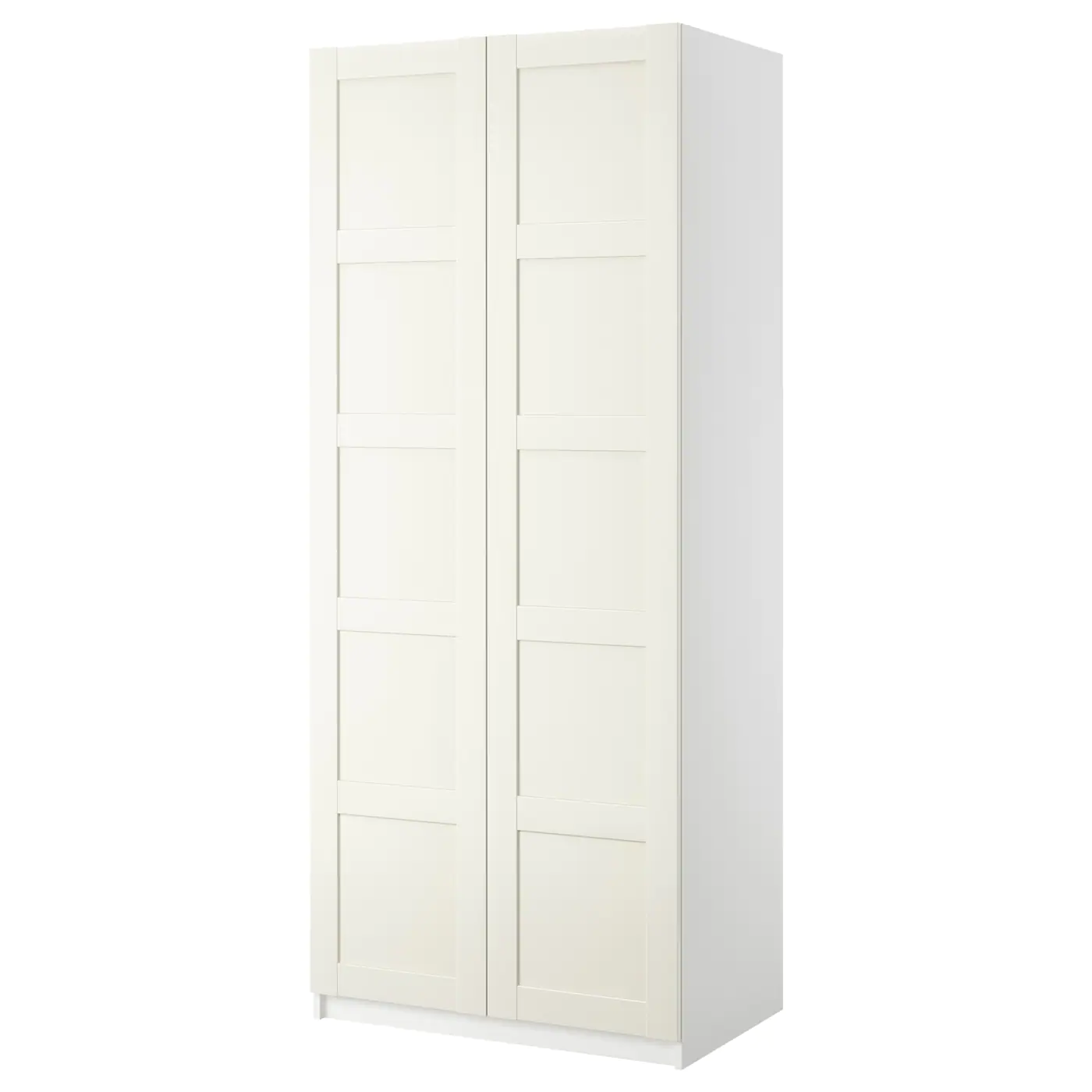 IKEA PAX Wardrobe With 2 Doors White/Bergsbo White 39 3/8x23 5/8x93 1/8 "