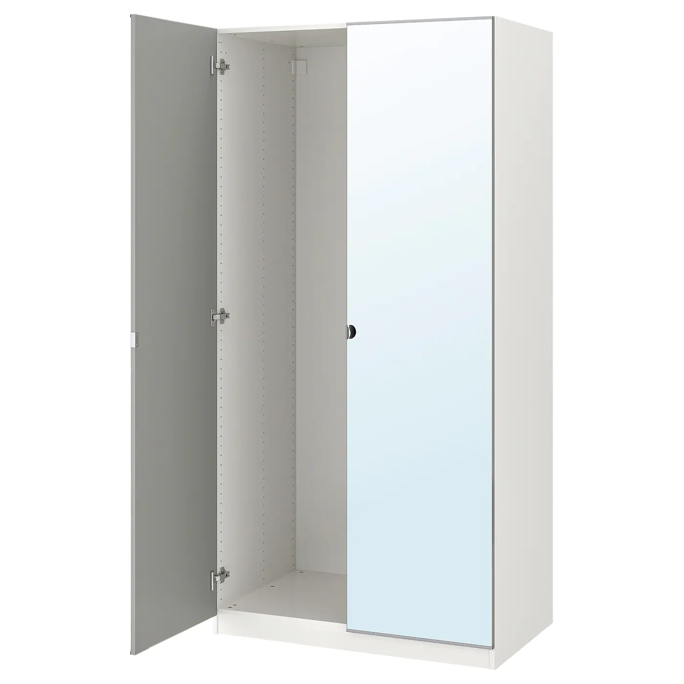 IKEA PAX Wardrobe With 2 Doors White/Vikedal Mirror Glass 39 3/8x23 3/4x79 1/4 " -Ikea Armoi outlet store pax wardrobe with 2 doors white vikedal mirror glass 0646153 pe703989 s5