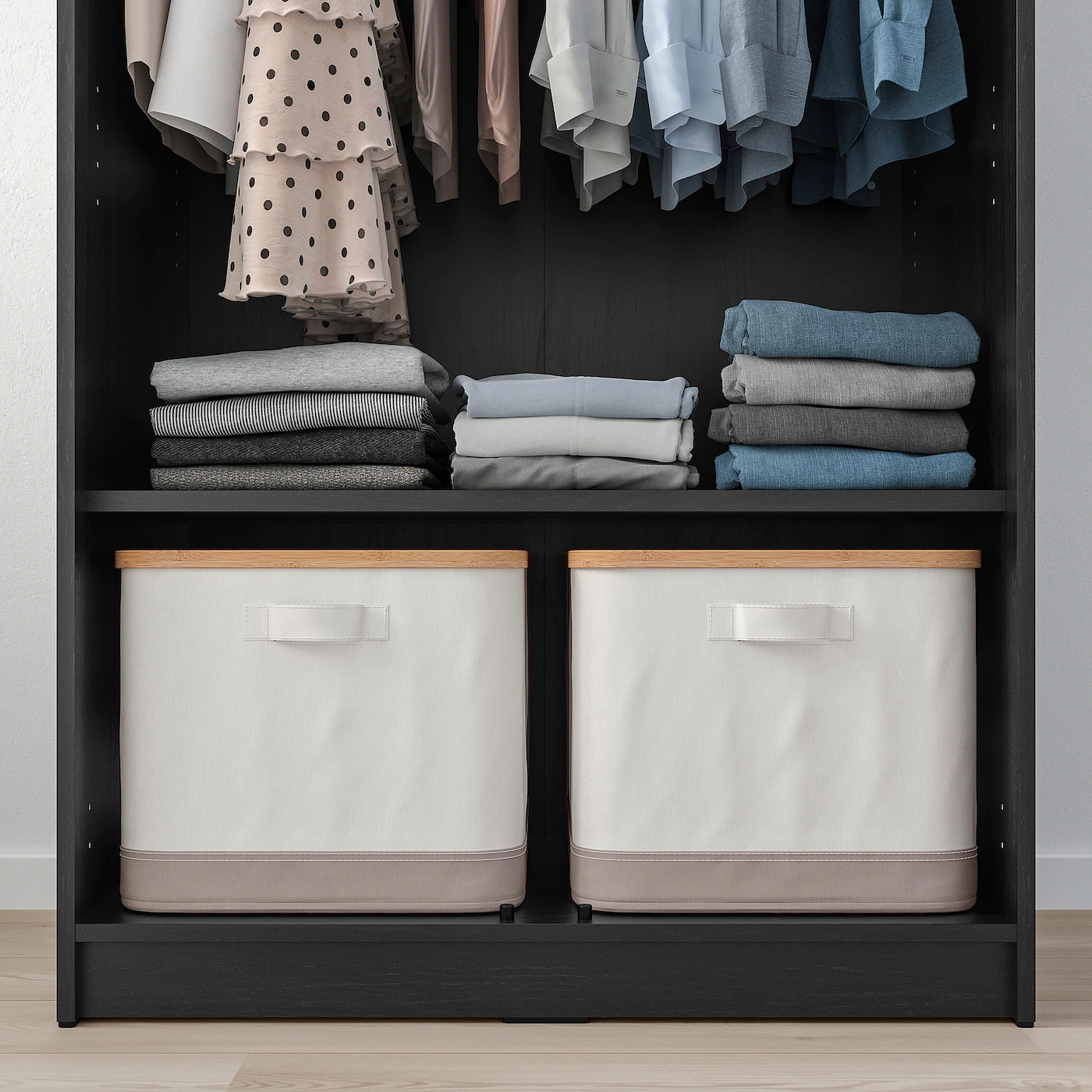 IKEA RAKKESTAD Wardrobe With 2 Doors Blackbrown 31 1/8x69 1/4 " 5 IKEA RAKKESTAD Wardrobe With 2 Doors Blackbrown 31 1/8x69 1/4 " - Image 3