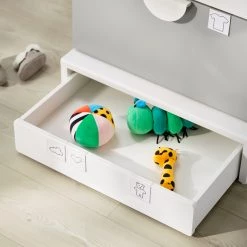 IKEA SMÅSTAD / UPPFÖRA Wardrobe White Gray/with 4 Drawers 23 5/8x22 1/2x77 1/8 " -Ikea Armoi outlet store smastad uppfoera wardrobe white gray with 4 drawers 0944260 pe797208 s5