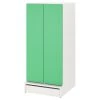 IKEA SMÅSTAD / UPPFÖRA Wardrobe White Green/with 3 Shelves 23 5/8x24 3/4x53 1/2 " -Ikea Armoi outlet store smastad uppfoera wardrobe white green with 3 shelves 1099963 pe866025 s5 1