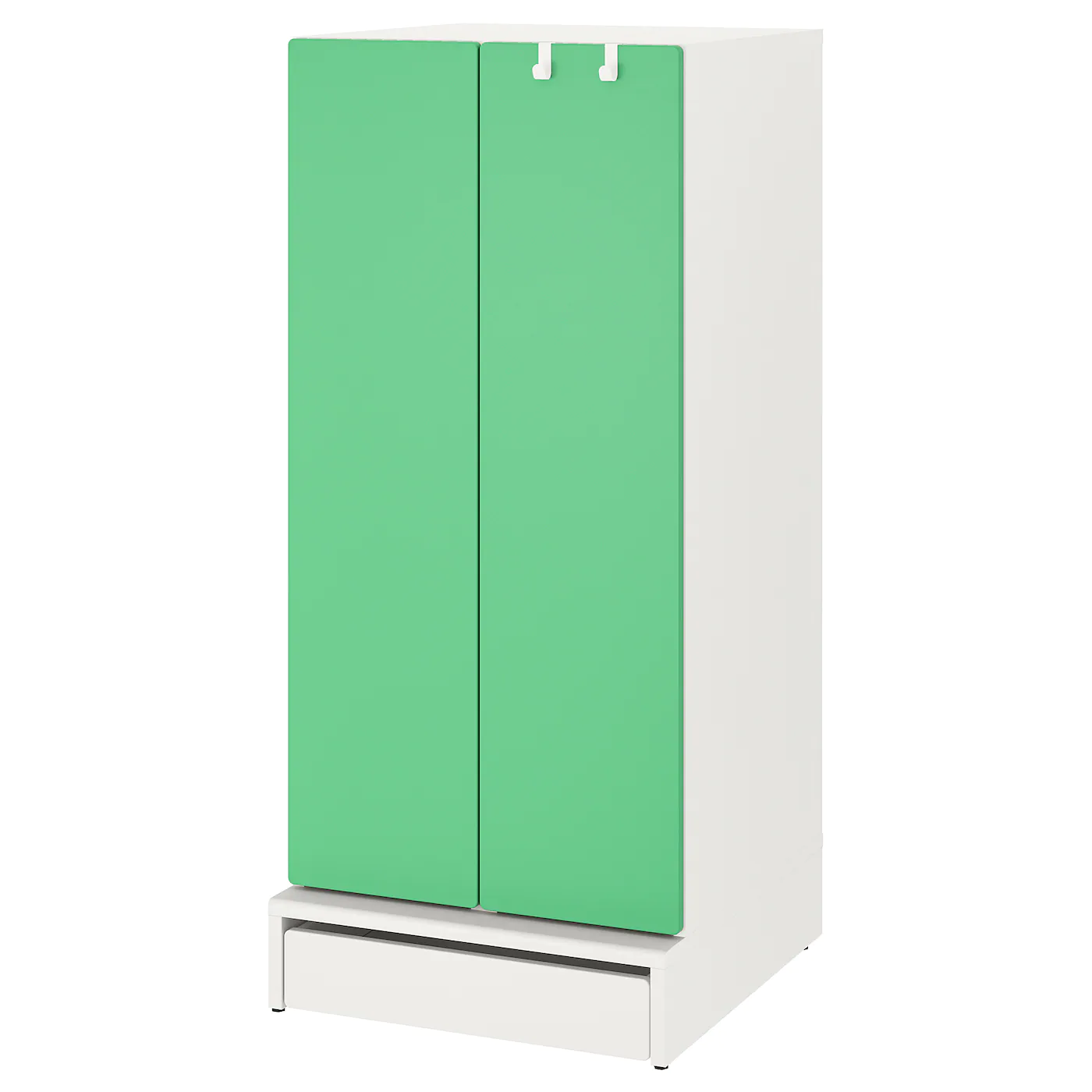 IKEA SMÅSTAD / UPPFÖRA Wardrobe White/green 23 5/8x24 3/4x53 1/2 " -Ikea Armoi outlet store smastad uppfoera wardrobe white green 0922439 pe788183 s5 1