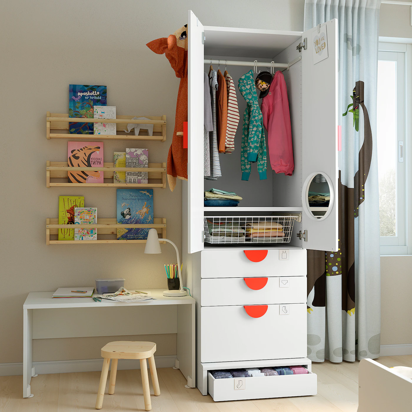 IKEA SMÅSTAD / UPPFÖRA Wardrobe White White/with 3 Drawers 23 5/8x24 3/4x77 1/8 " 6 IKEA SMÅSTAD / UPPFÖRA Wardrobe White White/with 3 Drawers 23 5/8x24 3/4x77 1/8 " - Image 4