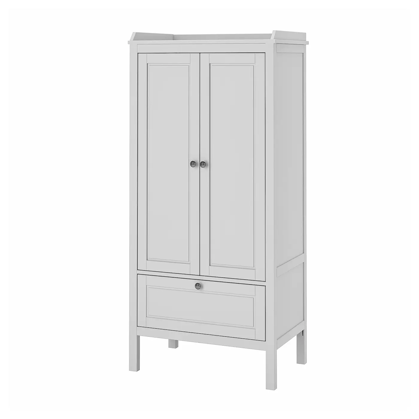 IKEA SUNDVIK Wardrobe Gray 31 1/2x19 5/8x67 3/8 "
