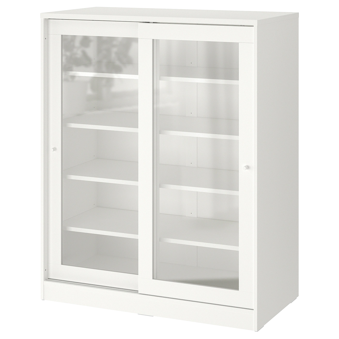 IKEA SYVDE Cabinet With Glass Doors White 39 1/2x48 1/2 "